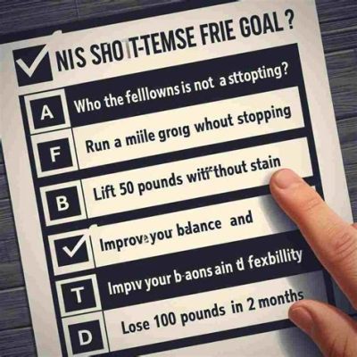 Which of the Following Is Not a Short-Term Fitness Goal?